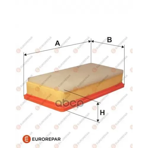 Фильтр Воздушный Citroen C5 01-04, C5 Break 01-04, C8 02>, Evasion 94-02 325Mm X 156Mm X 67Mm EUROREPAR 