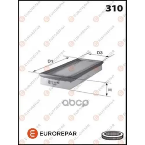 Фильтр Воздушный Renault Duster 1.5D 10- EUROREPAR 