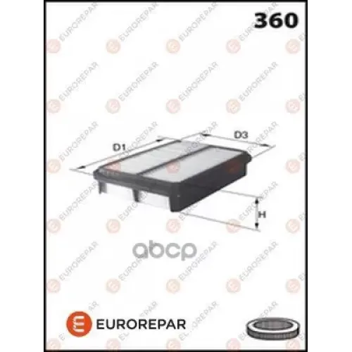 Фильтр Воздушный Hyundai Santa Fe 2.0 16V-2.7 EUROREPAR 