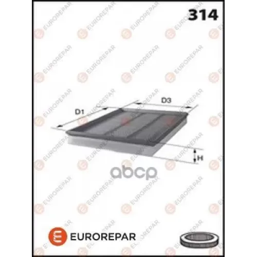 Фильтр Воздушный Opel Corsa C/Combo/Meriva 1.0-1.8 00- EUROREPAR 