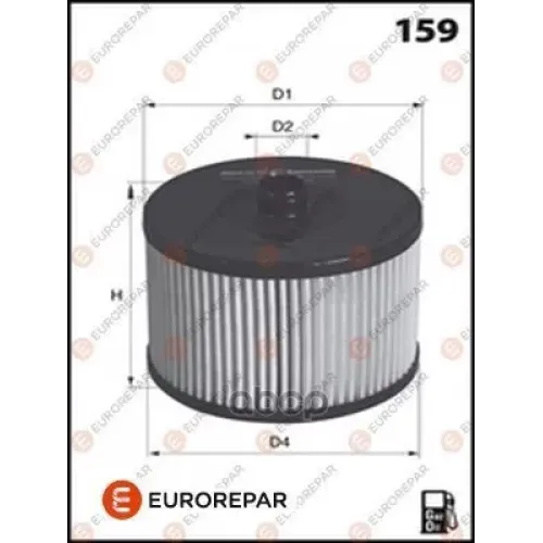 Фильтр Топливный Citroen C4/C5 2.0 Hdi 04>, Ford 2.0Tdci 06>, Volvo C70/V50 2.0D 04> EUROREPAR 