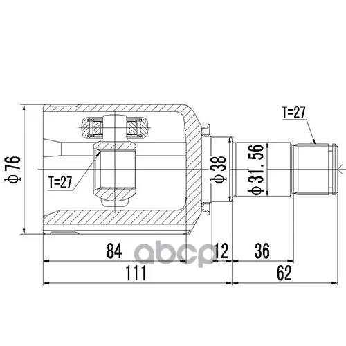 Шрус Внутренний Mercedes Benz E-Class 212 4 Matic (08--13), - R Zikmar 