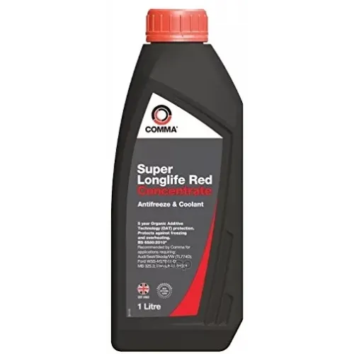 Антифриз G12+ Comma Super Longlife Red Concentrated Antifreeze Концентрат 1Л COMMA 