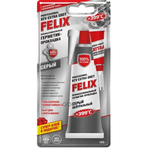 Felix Rtv Extra Grey Герметик-Прокладка (Серый) (0.1L) Felix 