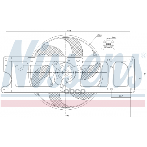 Вентилятор Двигателя Nissens 