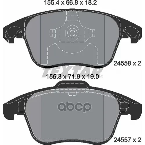 Комплект Тормозных Колодок, Дисковый Тормоз Textar 