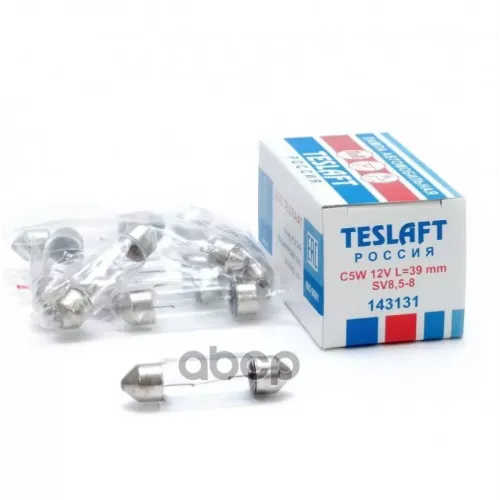 Лампа Накаливания C5w. 12V/5W L=39Mm. Цоколь Sv8,5-8 Teslaft 