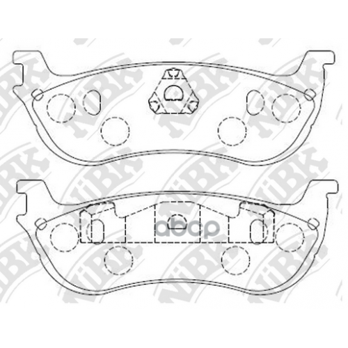 Тормозные Колодки Дисковые Ford Expedition NiBK 