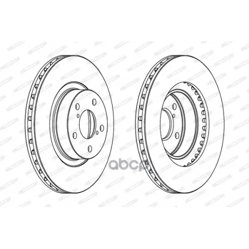Диск Тормозной (Цена За 1 Шт.) Ferodo 