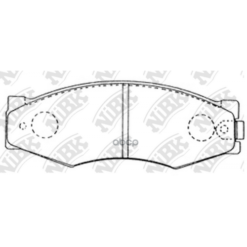 Тормозные Колодки Дисковые Nissan Laurel NiBK 