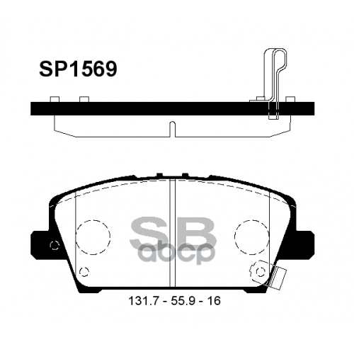 Колодки Тормозные Передние Sangsin brake 