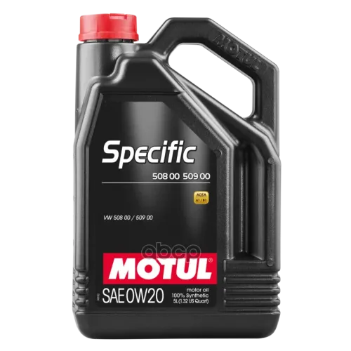 MOTUL Масло Моторное 0W20 Motul 5Л Синтетика Specific Vw 508.00/509.00