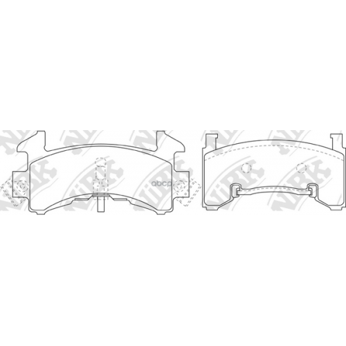 Тормозные Колодки Дисковые Chevrolet Blazer S10 4.3 V6 Awd 2005 NiBK 