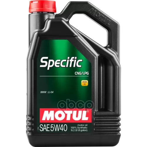 MOTUL Motul Specific Cng/Lpg 5W40 C3 Масло Моторное Синт. 5L