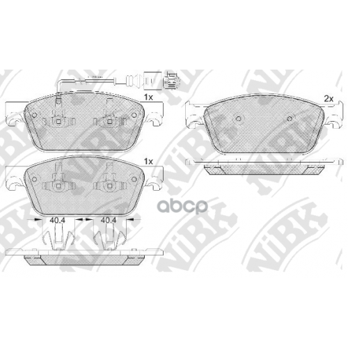 Тормозные Колодки Дисковые Vw Transporter 2.0 NiBK 