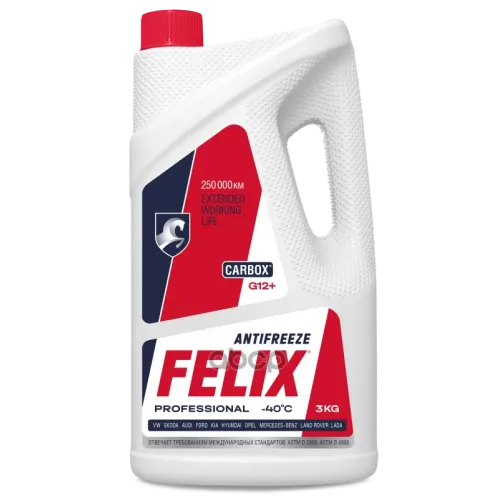 Felix Carbox G12+ Антифриз Красный Готовый (3L) Felix 
