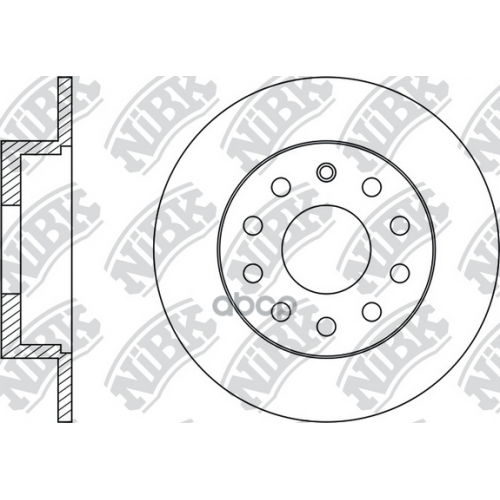 Диск Тормозной Audi A3 03-/Skoda Octavia/Yeti/Vw Caddy/Golf 03- Задний NiBK 