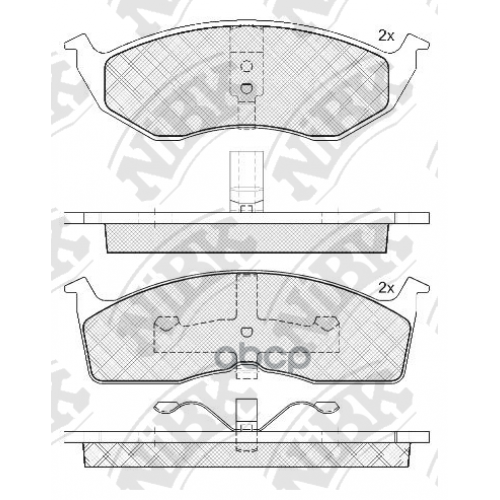 Тормозные Колодки Дисковые Chrysler Vision NiBK 