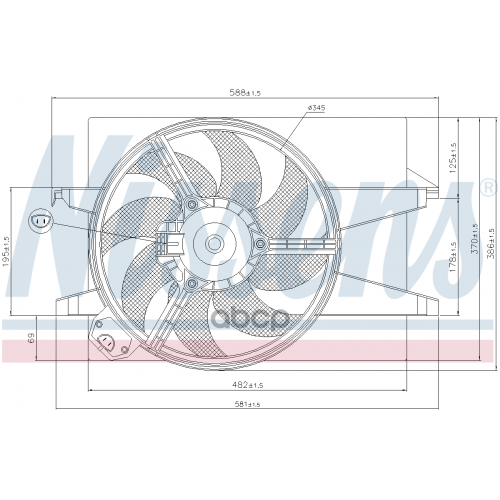 Вентилятор Двигателя Nissens 
