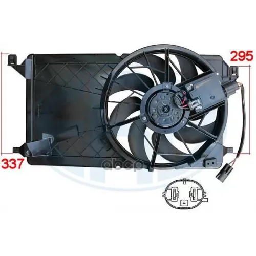 Вентилятор Радиатора (С Кожухом) Ford Focus Ii 1.8/2.0 03- Era 