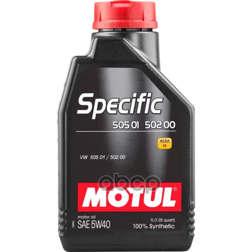 MOTUL Масло Моторное 5W40 Motul 1Л Синтетика Specific Vw 502 00 / 505 00 / 505 01 C3