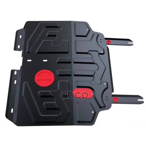 Защита Картера + Кпп + Комплект Крепежа, Сталь, Lifan Х60 2012-2016-, V - 1.8 Передний Привод/Lifan Автоброня 111.03307.1