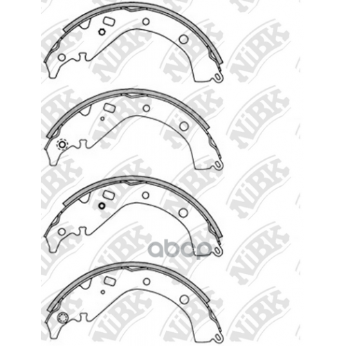 Тормозные Колодки Барабанные Toyota Matrix/Opa 04- NiBK 
