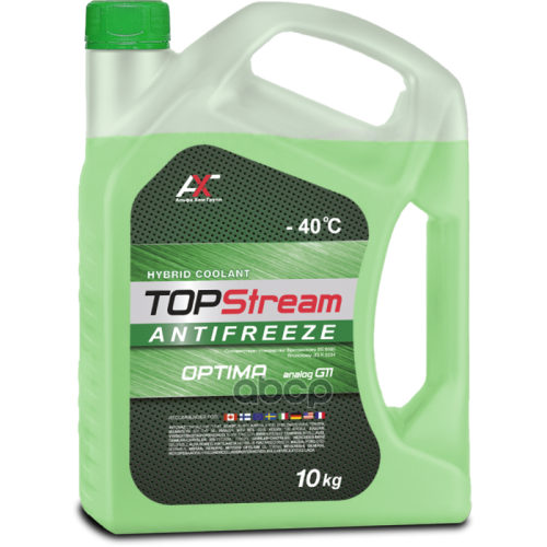Антифриз Topstream Optima (Зеленый) G11 10 Л TOPStream 