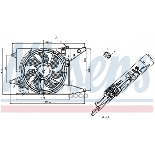Вентилятор Двигателя Nissens 