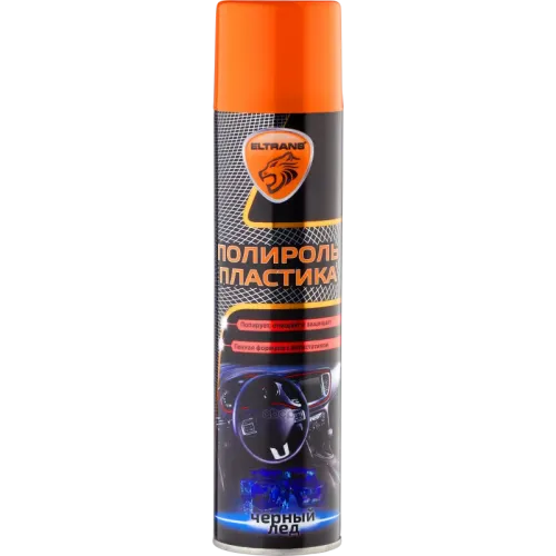 Eltrans Полироль Пластика Пенный Черный Лед (Аэрозоль) 0,4L ELTRANS 