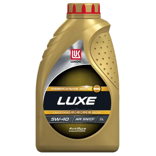 LUKOIL Масло Моторное Люкс Синт., Sn/Cf, Sae 5W-40, 1Л.