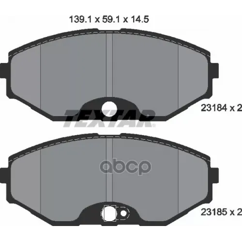 Колодки Тормозные Дисковые К Т 4 Шт. Textar 