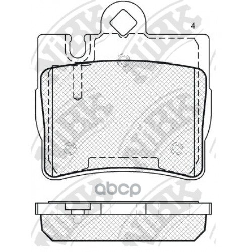 Колодки Тормозные Дисковые С Датчиком NiBK 