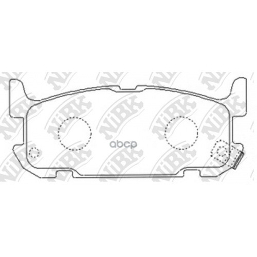 Pn5487 Тормозные Колодки Дисковые Mazda Mx-5 1.6 Nibk 386 NiBK 