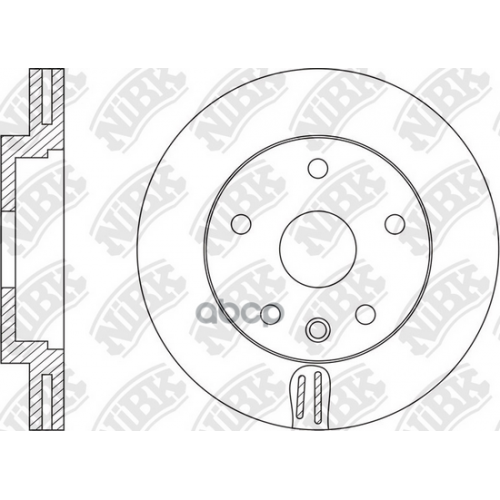 Диск Тормозной Ford S-Max/Mondeo 07-/Volvo S60/S80/Xc70 06- D 16Мм Передний NiBK 
