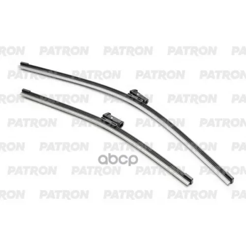 Щетки Стеклоочистителя 61См + 46См К-Кт Плоская Push Button 19Mm Vw Caddy/ Touran 03- PATRON PWB6146-KIT-VT1