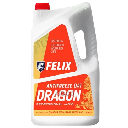 Felix Dragon Антифриз Красный Готовый 5Kg Felix 