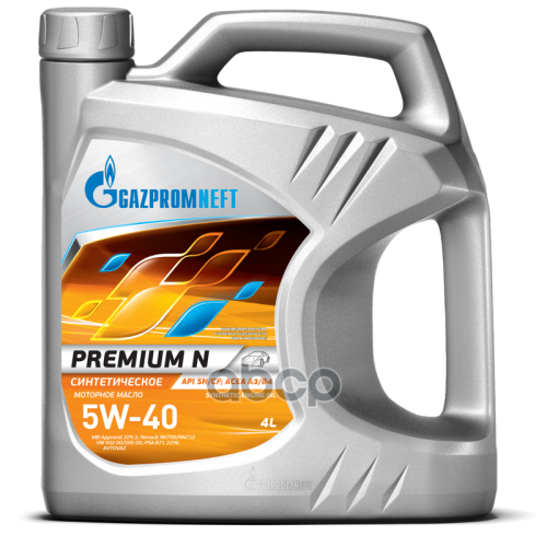 Gazpromneft Gazpromneft Premium N 5W40 Sn/Cf Масло Моторное Синтетическое 4L