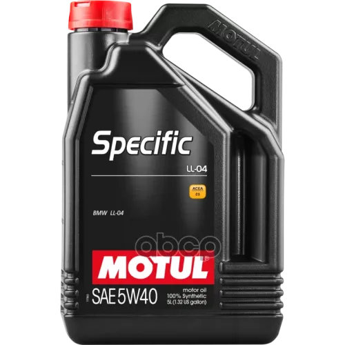 MOTUL Масло Моторное 5W40 Motul 5Л Синтетика Specific Bmw Ll-04 A3/B4/C3