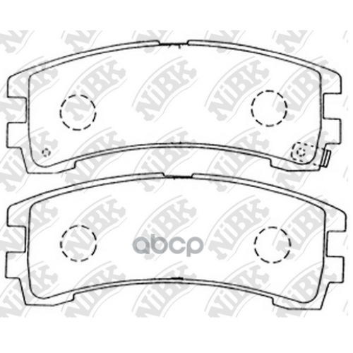 Pn2304 Колодки Тормозные Nissan Pathfinder/Terrano 2 -95 3.0 Задн. Nibk NiBK 