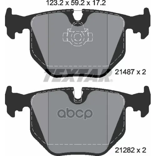 Колодки Тормозные Дисковые К Т 4 Шт. Textar 
