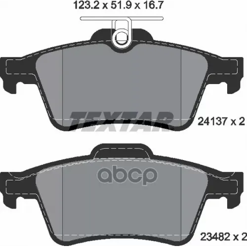 Колодки Тормозныезад. Textar 