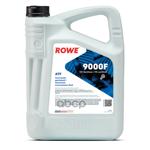 Rowe Hightec Atf 9000F Трансмиссионная Жидкость Синтетическая 5L ROWE 