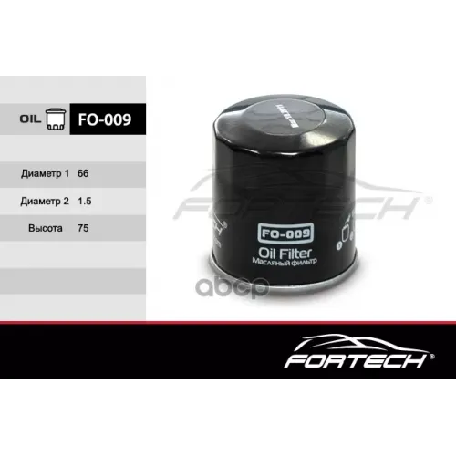 Фильтр Масляный Citroen C1/ Peugeot 107/ Toyota Auris/Avensis Ii/Rav4 I/Yaris Fortech 