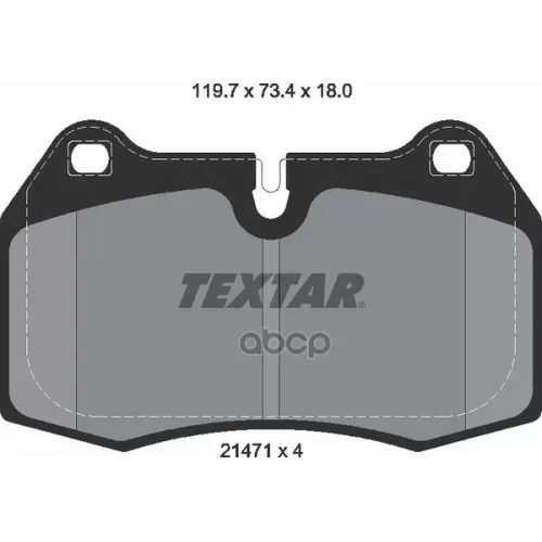 Колодки Тормозные Дисковые К Т 4 Шт. Textar 