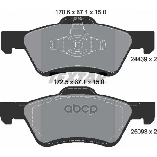 Колодки Тормозные Передние Textar 