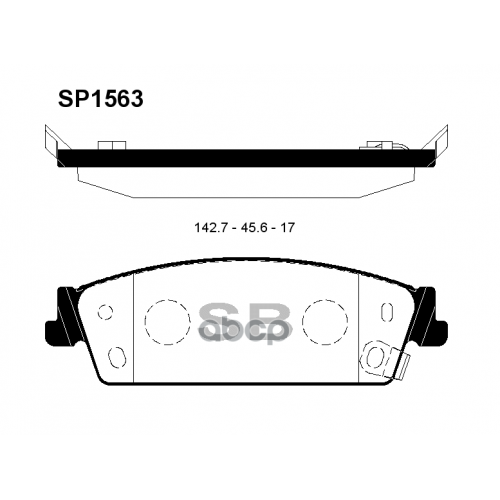 Колодки Тормозные Дисковые, Задние Sangsin brake 