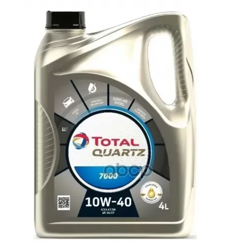 TotalEnergies Total Quartz 7000 10W40 A3/B4. Sl/Cf Масло Моторное Синт. (4L)
