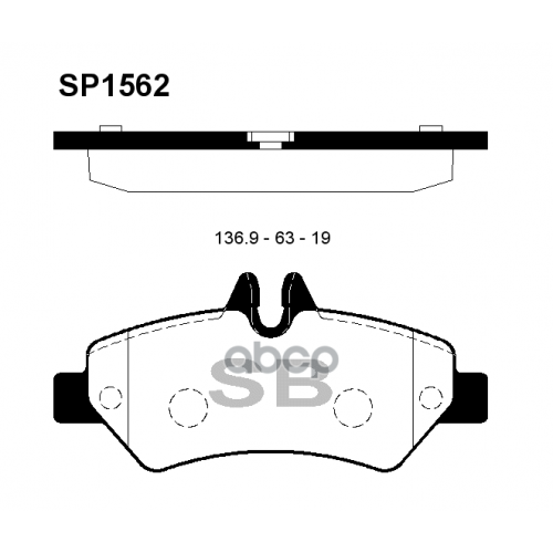 Колодки Тормозные Дисковые, Задние Sangsin brake 