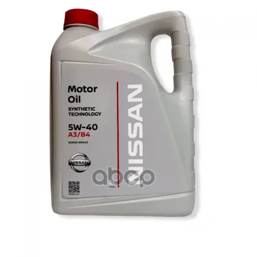 NISSAN Масло Моторное Nissan Синт. 5W-40 5Л.